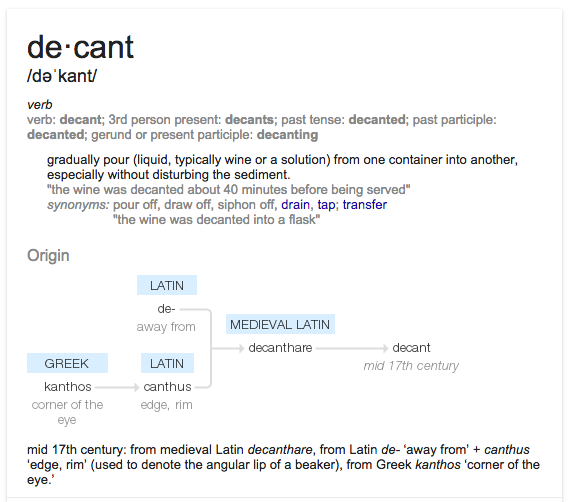 decant definition